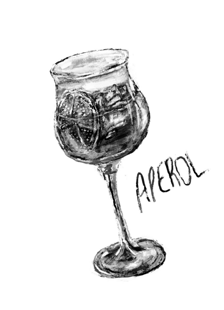 Drawing of Aperol Spritz
